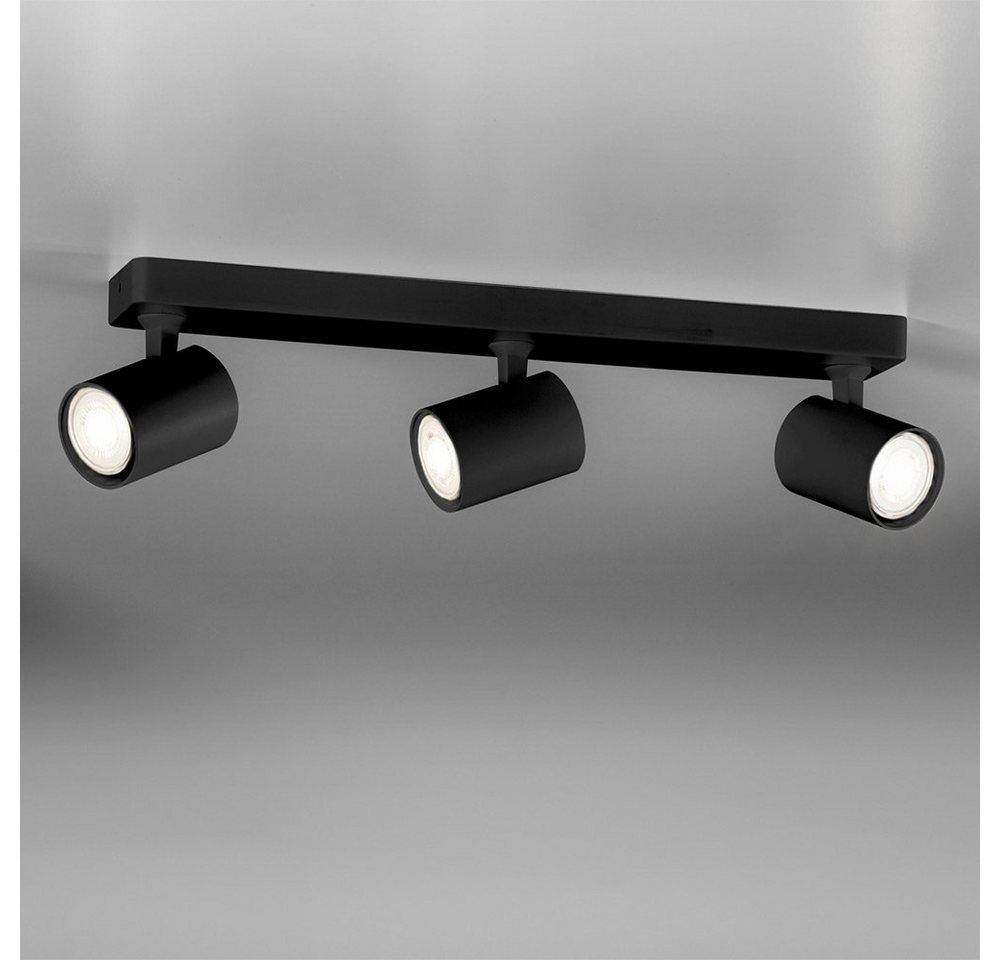 Licht-Trend LED Deckenstrahler 3er-Balkenstrahler Cup GU10 Schwarz von Licht-Trend