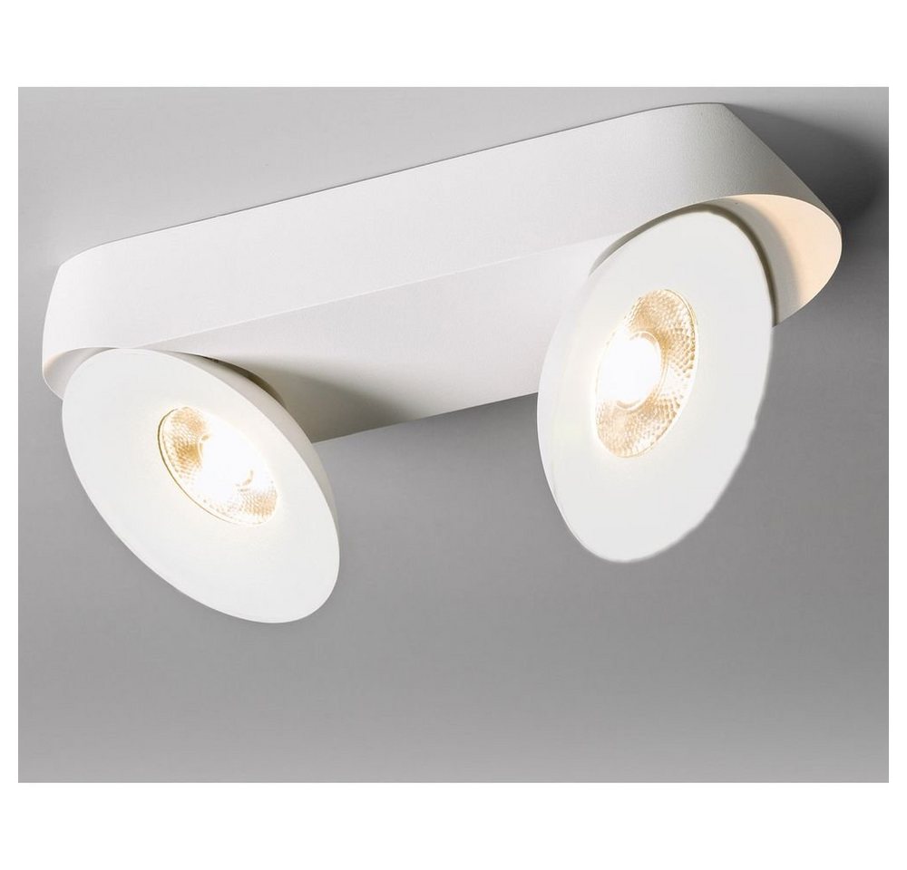 Licht-Trend LED Deckenstrahler Santa 2er LED Aufbauspot schwenkbar & dimmbar Weiß, Warmweiß von Licht-Trend