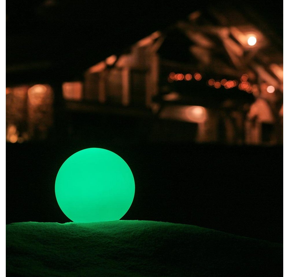 Licht-Trend Gartenleuchte Akku LED-Kugellampe Globe 50cm mit App-Steuerung Weiß von Licht-Trend