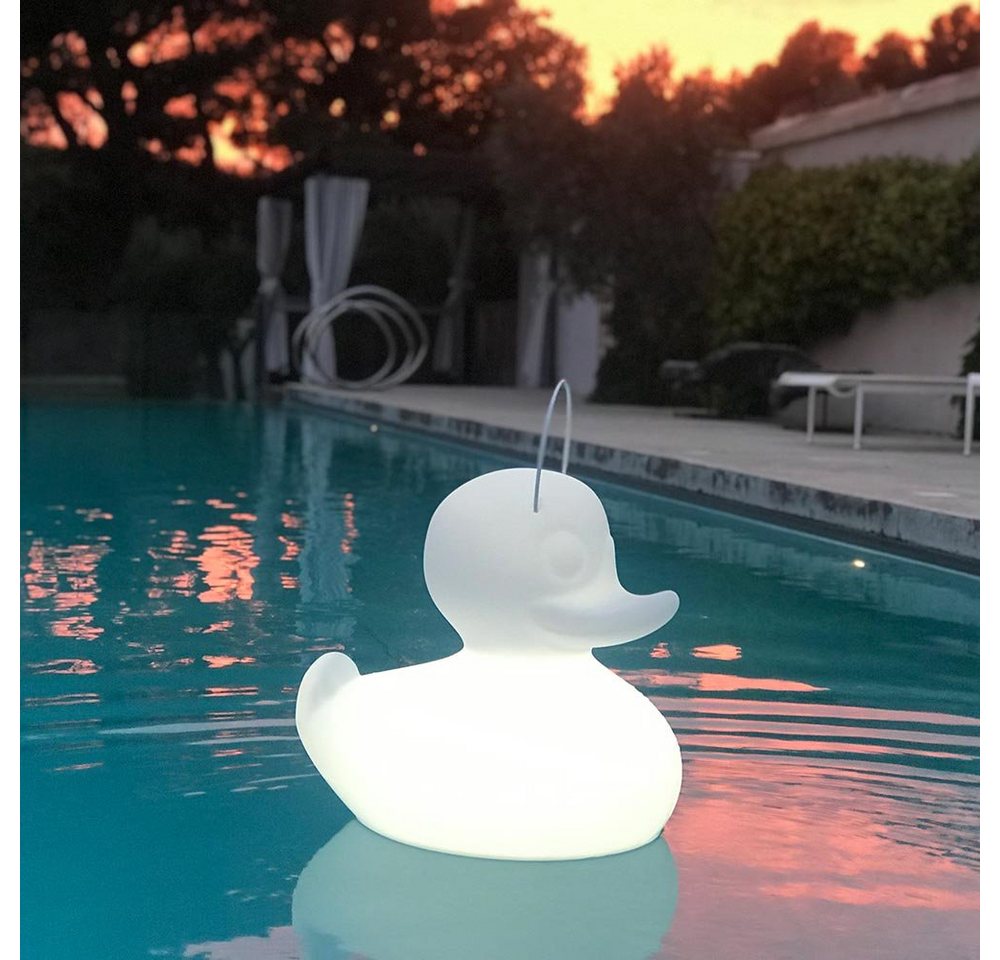 Licht-Trend Dekolicht Schwimmfähige Akku-LED-Leuchte Duck-Duck S Weiß von Licht-Trend