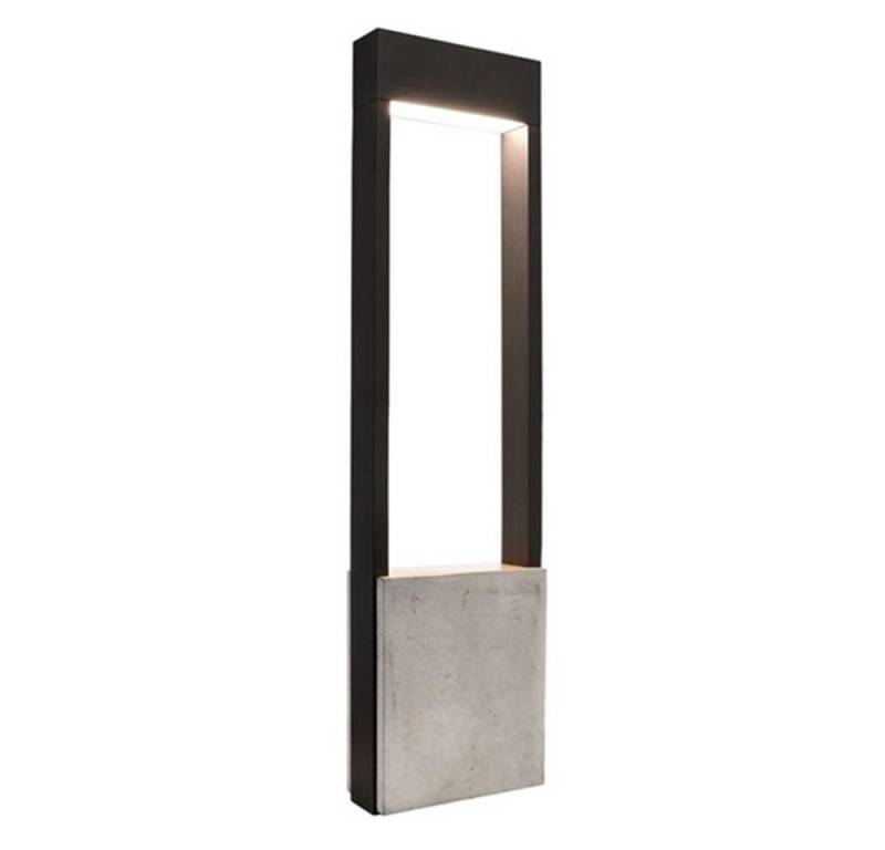 Licht-Trend LED Pollerleuchte Moderne LED Pollerleuchte Bridge 60cm 530lm Dunkelgrau Grau, Warmweiß von Licht-Trend