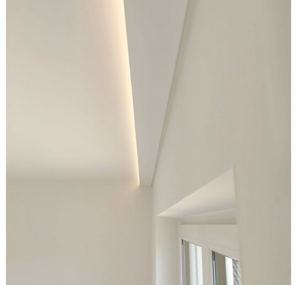 Licht-Trend Stuckleiste Dekor-Profil 6cm Stuckleiste 1,2 m indirekt Wand oder Decke von Licht-Trend