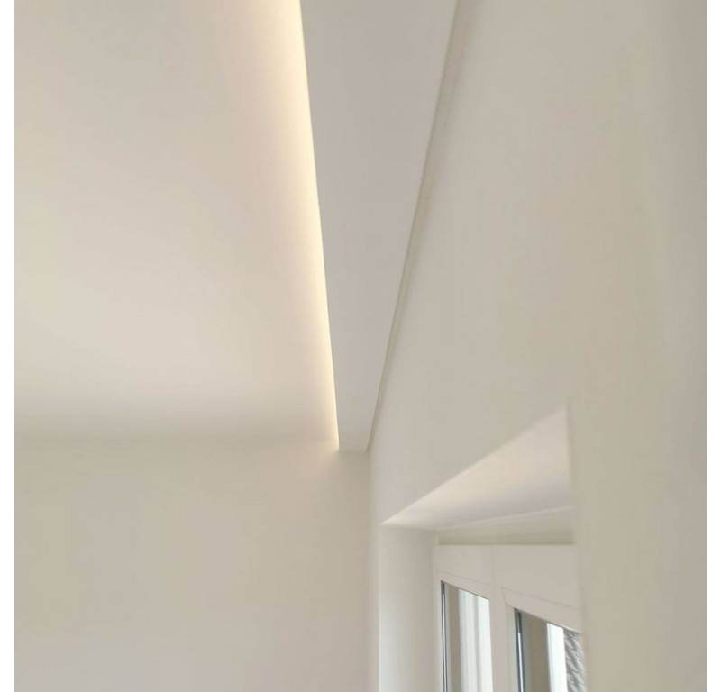 Licht-Trend Stuckleiste Dekor-Profil 6cm Stuckleiste 1,2 m indirekt Wand oder Decke von Licht-Trend