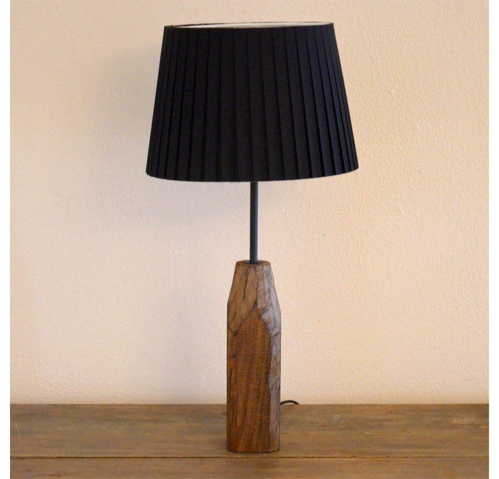 Licht-Trend Tischleuchte Forest Retro Holz-Tischleuchte mit Vintage Look Braun, Schwarz von Licht-Trend