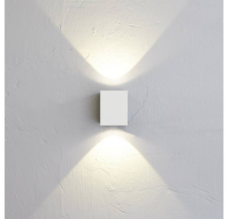 Licht-Trend Wandleuchte Baleno Quadi LED Außen-Wandleuchte Up&Down Weiß, Warmweiß von Licht-Trend