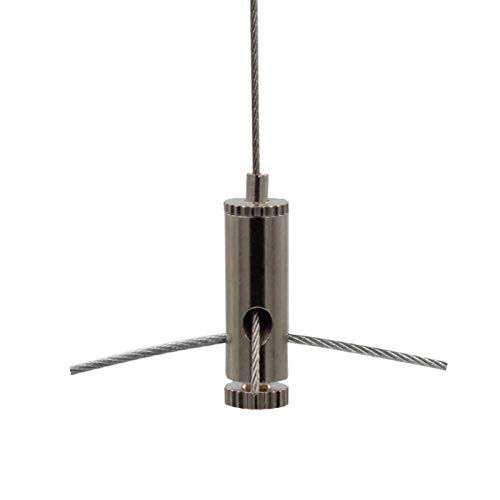 Drahtseilhalter/Gripper 10, Y-Halter, für Seile/Drahtseile mit einem Durchmesser von 0,8mm - 1,0mm, vernickelt von Licht-Zubehoer.de