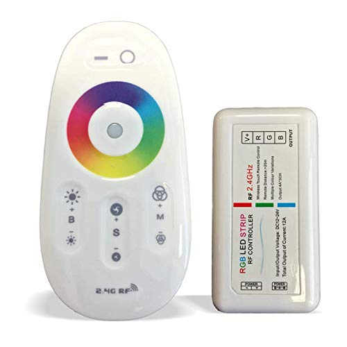 LED Strip RGB Controller 12/24V Premium 2.4GHZ + RF Touch Remote Fernbedinung von Licht-Zubehoer.de