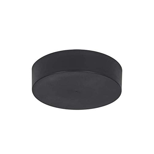 Lampenbaldachin - Lampenverteiler | Abdeckkappe/Baldachin Zipdesign Medium mit 0-7 Lampenpendel Ø120mm, Höhe 30mm (schwarz RAL9005 matt) von Licht-Zubehoer.de