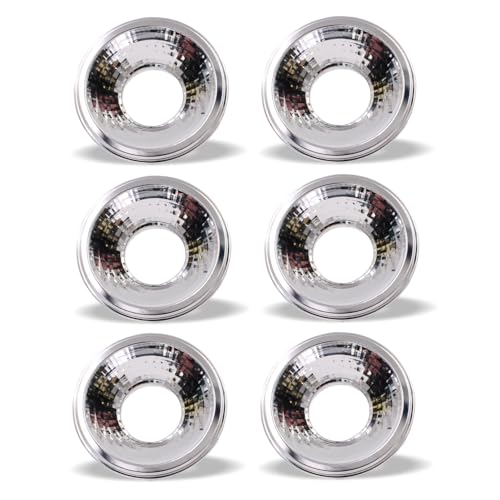 Licht-Zubehoer.de 6x ES111 GU10 - LED Reduktion Reflektor/Adapter für GU10 Leuchtmittel günstige Alternative zu ES111 GU10 LED Reflektor von Licht-Zubehoer.de