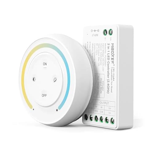 MiBoxer LED 2in1 SET (Controller + Fernbedienung) 2.4G 12/24V "12A" | FUT035SA+ | Single Color/Dual White von Licht-Zubehoer.de