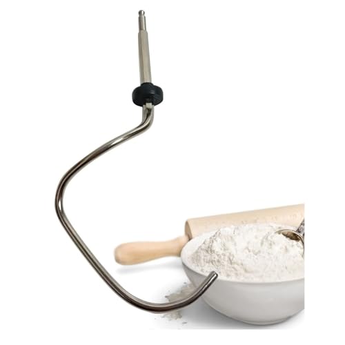 LICHTBLAU Knethaken 2666 für Küchenmaschine Bosch I Ersatz Knethaken 00080060 passend für Bosch MUM4 und MUM5 I Edelstahl Knethaken für Küchenmaschine I Zubehör Bosch 080060 von Lichtblau
