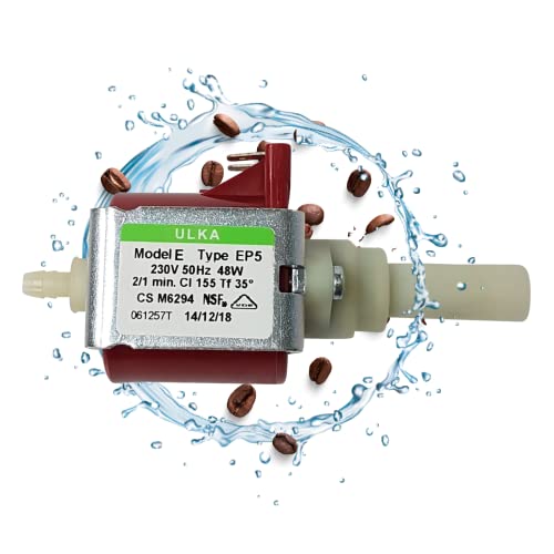 Lichtblau Pumpe Ulka EP5 48W 230V I Ersatzpumpe passend für Whirlpool Bauknecht 481236018581, DeLonghi 5132106900, Indesit-Company C00312985 & Philips 422245945091 I Wasserpumpe Kaffeevollautomat von Lichtblau