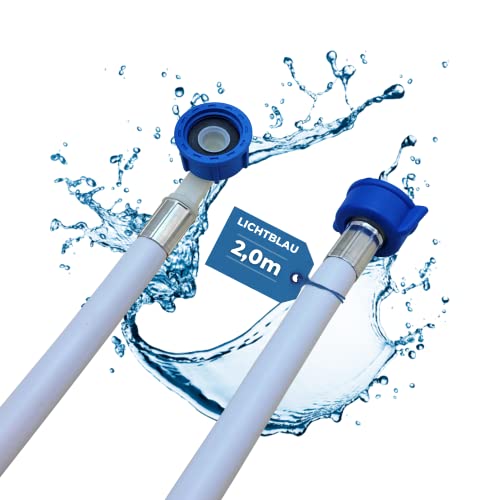 Lichtblau VDE geprüfter Zulaufschlauch Waschmaschine Geschirrspüler 2981 I Größe 2 m I 3/4 Zoll Winkel/Gerade inkl. Dichtung I Wasserzulaufschlauch universell verwendbar Hersteller unabhängig Lichtblau VDE geprüfter Zulaufschlauch Waschmaschine Geschirrspüler 2981 I Größe 2 m I 3/4 Zoll Winkel/Gerade inkl. Dichtung I Wasserzulaufschlauch universell verwendbar Hersteller unabhängig von Lichtblau