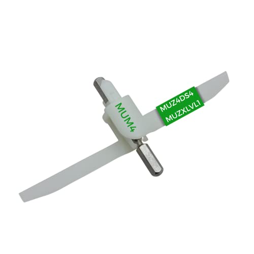 LICHTBLAU Mitnehmer Flügelrad für Bosch Küchenmaschine MUM4 mit transparentem Deckel I Durchlaufschnitzler Ersatzteil passend für MUZ4DS4 630759 10004361 I Bosch MUM4 Zubehörteil von Lichtblau