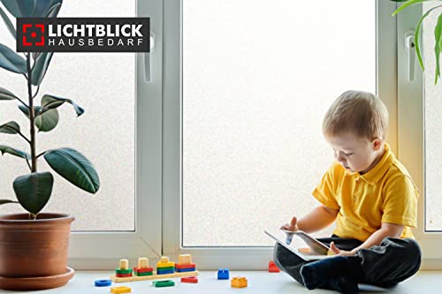 Fensterfolie selbstklebend Blickdicht 30x200 cm - Sichtschutzfolie Fenster mit Anti-UV - Milchglasfolie - Milchfolie 30 x 200 von Lichtblick Hausbedarf