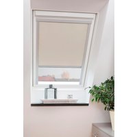 LICHTBLICK ORIGINAL Dachfensterrollo "Skylight", verdunkelnd, energiesparend, in Führungsschienen, mit Mittelzug LICHTBLICK ORIGINAL Dachfensterrollo "Skylight", verdunkelnd, energiesparend, in Führungsschienen, mit Mittelzug von Lichtblick Original