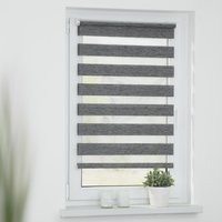 LICHTBLICK ORIGINAL Doppelrollo "Duo Rollo Klemmfix, ohne Bohren, meliert, go green" halbtransparent freihängend von Lichtblick Original