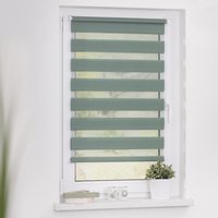 LICHTBLICK ORIGINAL Doppelrollo "Duo Rollo Klemmfix, ohne Bohren, verspannt" halbtransparent verspannt Einfache Klemm-Montage ohne Bohren. Für Fenster & Türen geeignet. von Lichtblick Original