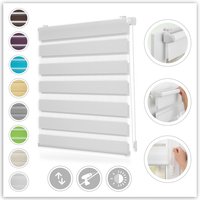 LICHTBLICK ORIGINAL Doppelrollo "Duo Rollo Klemmfix" Lichtschutz ohne Bohren freihängend Seitenzugrollo, Montage mit beiliegendem, verstellbarem Klemmträger LICHTBLICK ORIGINAL Doppelrollo "Duo Rollo Klemmfix" Lichtschutz ohne Bohren freihängend Seitenzugrollo, Montage mit beiliegendem, verstellbarem Klemmträger von Lichtblick Original