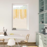LICHTBLICK ORIGINAL Fensterfolie "Fensterfolie selbstklebend, Sichtschutz, Flowing Honey - Gelb", 1 St., blickdicht, glattstatisch haftend von Lichtblick Original