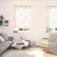 LICHTBLICK ORIGINAL Seitenzugrollo "Rollo Klemmfix, ohne Bohren, blickdicht, Stripy Boho Rectangle" blickdicht Blendschutz  Sichtschutz freihängend von Lichtblick Original