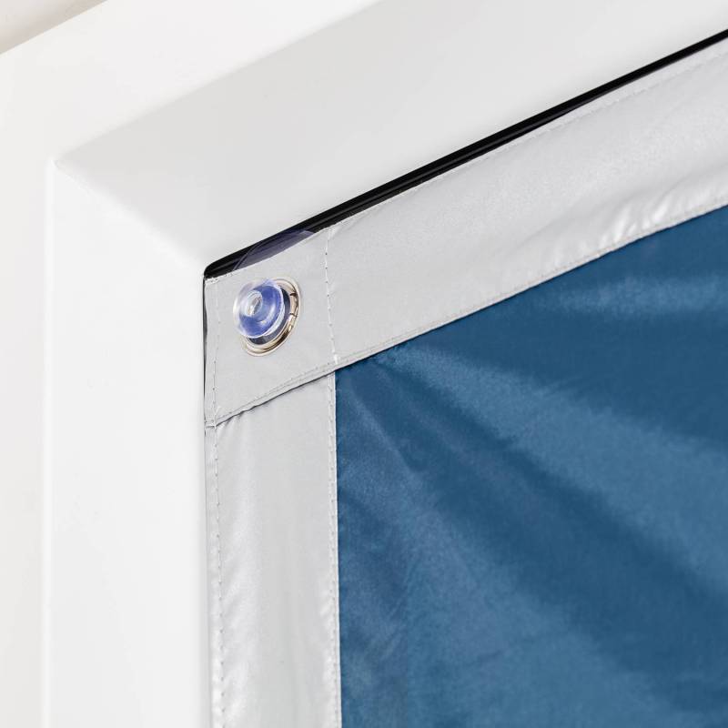 home24 Dachfenster Sonnenschutz Thermofix 59 x 97cm Blau/Blau von home24