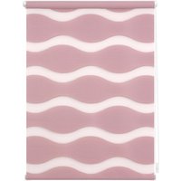 Duo Rollo Welle Klemmfix, ohne Bohren, Altrosa, 70 cm x 150 cm (B x L) von Lichtblick