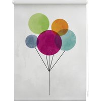 LICHTBLICK ORIGINAL Seitenzugrollo "Rollo Klemmfix, ohne Bohren, Verdunkelung, Ballon - Bunt", verdunkelnd, Verdunkelung-energiesparend, freihängend von Lichtblick Original