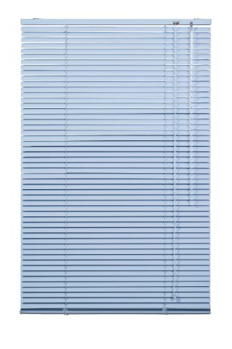 Lichtblick Aluminium Jalousie, Alu-Jalousie mit Klemmträgern und Wandmontageclips für Fenster und Türen Blau,40 cm x 60 cm (B x L) von Lichtblick