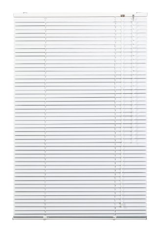 Lichtblick Jalousie Aluminium, 100 cm x 160 cm (B x L) in Weiß, Sonnen- & Sichtschutz, aber auch Verdunkelungs-Rollo, für Fenster & Türen von Lichtblick