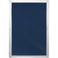 Dachfenster Sonnenschutz Haftfix, ohne Bohren, Verdunkelung, Blau, 59 cm x 91,5 cm (B x L) von Lichtblick