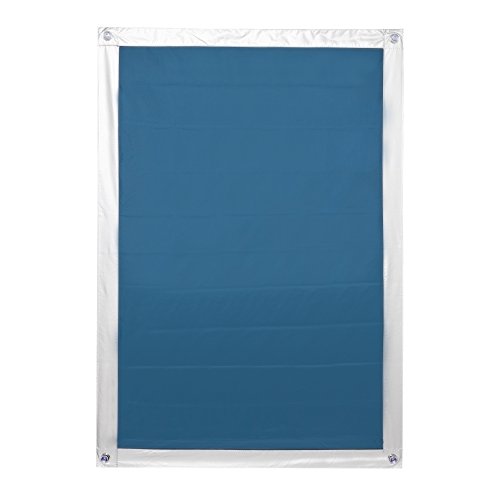 Lichtblick Dachfenster Sonnenschutz Sonnensegel für innen, Haftfix, ohne Bohren, Tageslicht, mit Saugnäpfen, für bewegliche und feststehende Fenster Blau,59 cm x 113,5 cm (B x L) für M08 von Lichtblick