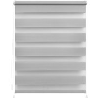 Lichtblick Duo-Rollo, ‎Klemmfix, B x L: 100 x 150 cm, Polyester, grau von Lichtblick