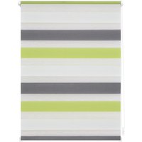 Duo-Rollo Klemmfix, ohne Bohren, Bunt - Grün - Grau - Anthrazit, 60 x 150 cm (B x L) von Lichtblick