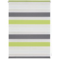 Duo-Rollo Klemmfix, ohne Bohren, Bunt - Grün - Grau - Anthrazit, 60 x 150 cm (B x L) von Lichtblick