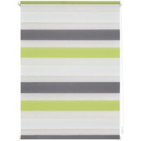 Duo-Rollo Klemmfix, ohne Bohren, Bunt - Grün - Grau - Anthrazit, 90 x 150 cm (B x L) von Lichtblick