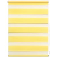 Duo-Rollo Klemmfix, ohne Bohren - Gelb, 90 cm x 220 cm (B x L) von Lichtblick