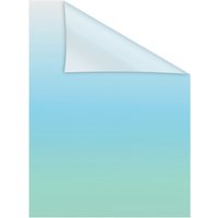 Lichtblick Fensterfolie, Polyvinylchlorid (PVC), Format: 100 x 100 cm (B x L) cm - blau von Lichtblick
