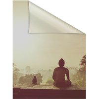 Lichtblick Fensterfolie, Polyvinylchlorid (PVC), Format: 100 x 180 cm (B x L) cm - orange von Lichtblick