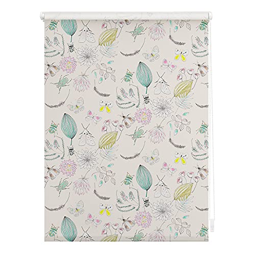 Lichtblick Klemmfix Tageslicht-Rollo mit Motiv, ohne Bohren, Blickdicht, Seitenzugrollo, Made in Germany, Julia Schumacher My Bohemian Garden - Bunt 70 cm x 150 cm (B x L) von Lichtblick