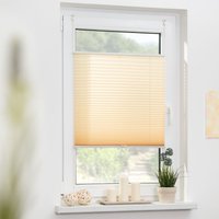 Plissee Klemmfix, ohne Bohren, verspannt - Creme, 70 cm x 210 cm (B x L) von Lichtblick