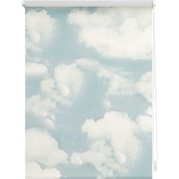 Lichtblick Rollo, ‎‎Klemmfix, 90x150 cm‎, Wolken, blau - weiss von Lichtblick