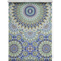 Lichtblick Rollo, ‎‎Klemmfix, 100x150 cm‎, Orientalische Muster, blau grün von Lichtblick
