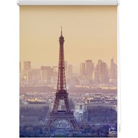 Lichtblick Rollo, ‎‎Klemmfix, 70x150 cm‎‎, Eiffelturm, orange von Lichtblick