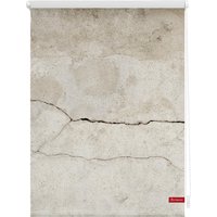 Rollo Klemmfix, ohne Bohren, blickdicht, Beton - Grau, 90 x 150 cm (B x L) von Lichtblick