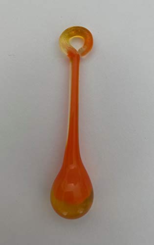 Lichtenheldt-Glas Glastropfen Länge ca. 6-7 cm (orange) von Lichtenheldt-Glas