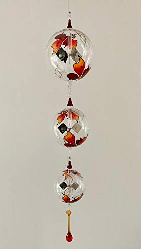 Lichtmühlen zum Hängen - Glas Kugel Set 4-teilig, meisterliches Kunsthandwerk, prächtiger Blickfang, Fenster Dekoration von Lichtenheldt-Glas