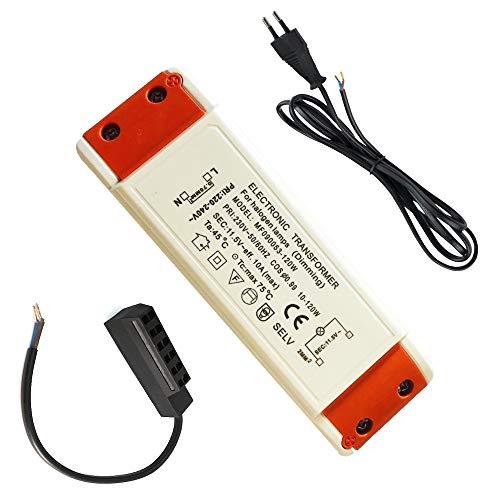120Watt Elektronischer Halogen Transformator Leistungsbereich: 10 bis 120Watt - inkl. AMP Verteiler und 230V Zuleitung von Lichtfaktor24