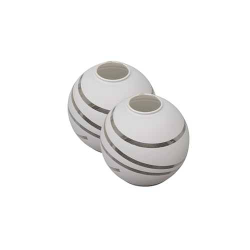 2 Stück Ersatzglas E14 Lampe Lampenglas Ersatzglas Lampenschirm Hängelampe Pendelleuchte Glas Stehlampenschirm Glaskugel Lampe Ersatz Schirm für Lampe Stehlampenschirm Glas (2x Spiralform) von Lichthandel Hoch