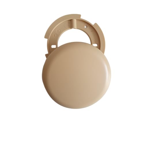 Deckenbaldachin beige zweiteilig Extra Flache Abdeckung Verteilerdose PVC beige Verteilerdose beige Abzweigdose Abzweigkasten Aufputz Ø 100mm Höhe 1,5 cm (3x 100mm beige) von Lichthandel Hoch